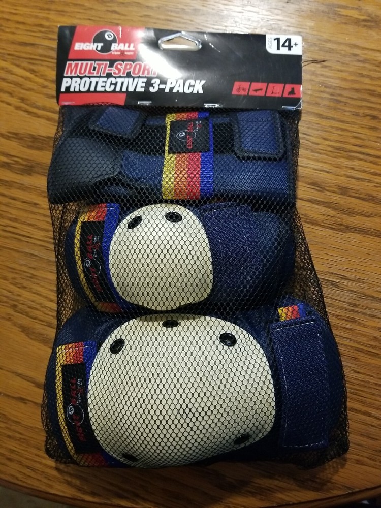 Eight Ball By Triple Eight Multi-sport Protective 3pk 14+