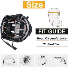Tactical Airsoft Helmet with Full Face Protective Mask kit for Hunting Cosplay