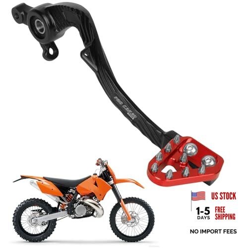 CNC Motorcycle Rear Foot Brake Pedal Lever Unfolding 7075 Aluminum Alloy