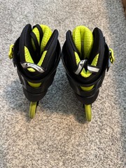 Rollerblade Maxxum Edge 125 3WD Inline Skates Size 10 Neon Yellow/Black Used 1x
