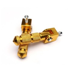 Universal M8 CNC Motorcycle Foot Pegs 90 Degree Aluminum Foldable Pegs for