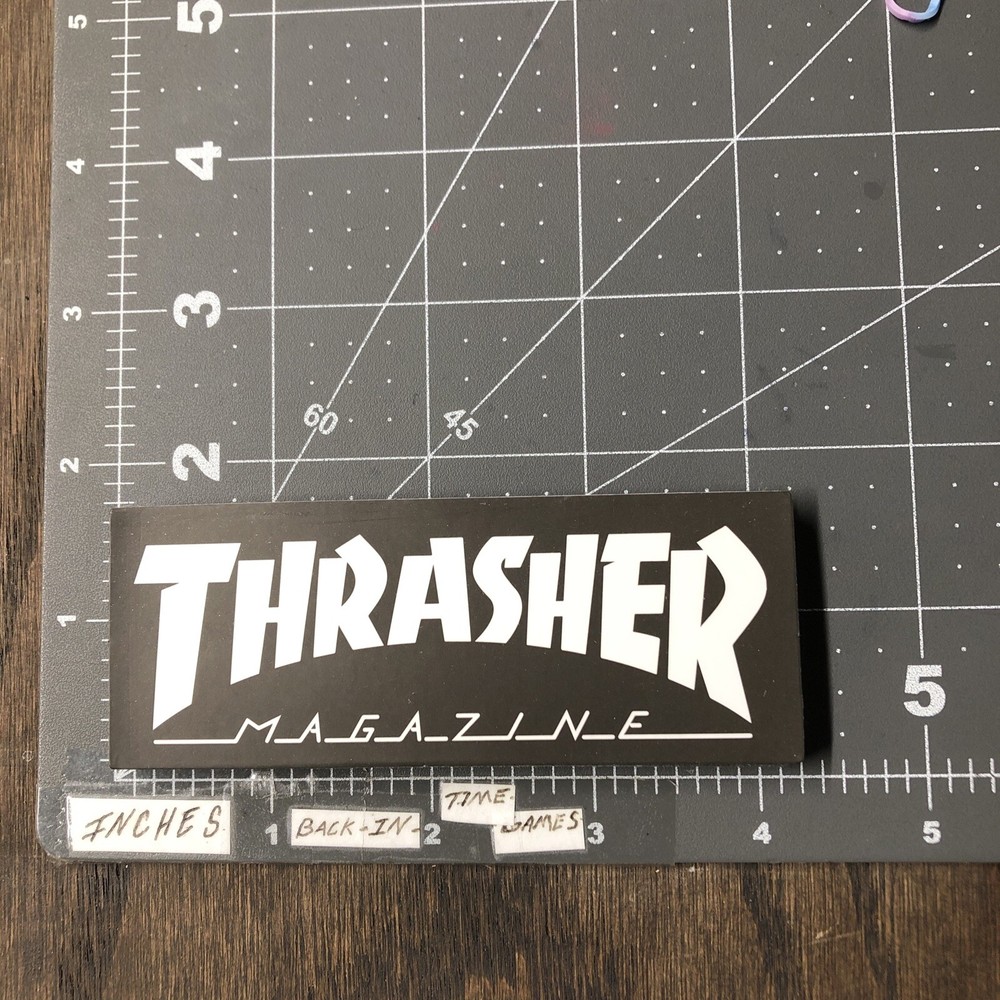 Thrasher Magazine Adult Humor Guitar Skateboard Sticker B13E