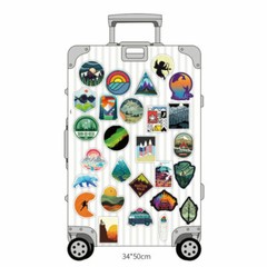 50Pcs Camping Landscape Stickers Pack Vinyl Laptop Skateboard Luggage Decals Lot