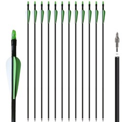 Archery 57″ Takedown Recurve Bow Set 12 Pcs 30 Inch Fiberglass Practice Arrows