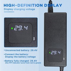 29.4V 2A Lithium Battery Charger DC 1 Prong 5.52.1mm Connector for 7s 24v Li-…