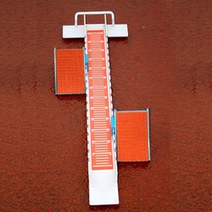 32in High-Level Starting Blocks Aircraft Grade Aluminum Running Track Blocks Wat