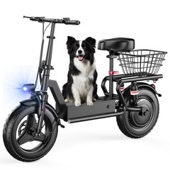1500W Peak Motor Electric Scooter for Adults, 35 KM of Range Scooter with Seat,