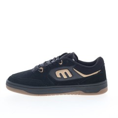 Etnies Loot 4101000584544 Mens Black Leather Skate Inspired Sneakers Shoes