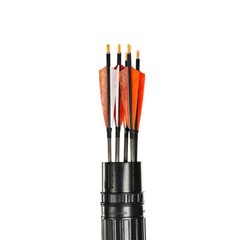 Adjustable Arrow Quiver Tube Holder 12-24 PCS Archery Case Back Shoulder w/ Belt