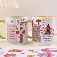 Pegatinas cristianas inspiradoras,pegatinas impermeables con versículos bíblicos
