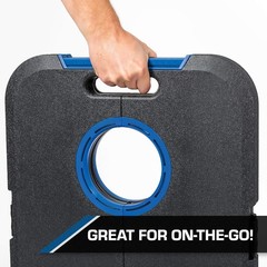 EastPoint Light-Up Cornhole Board Set – 24 x 24″ x 18″, Bean Bag Toss Green