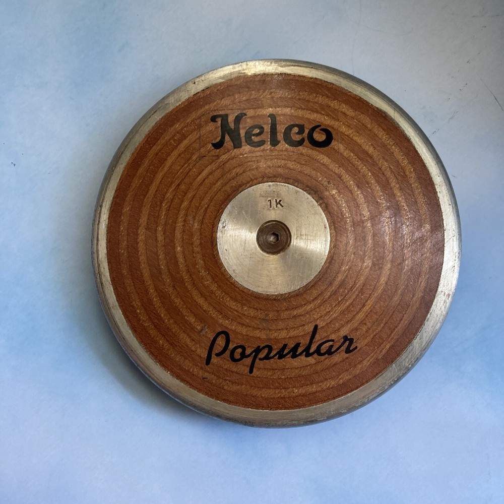 Nelco Popular Laminated Wood Competition/Olympic 1K Discus-Vintage, Great Shape!