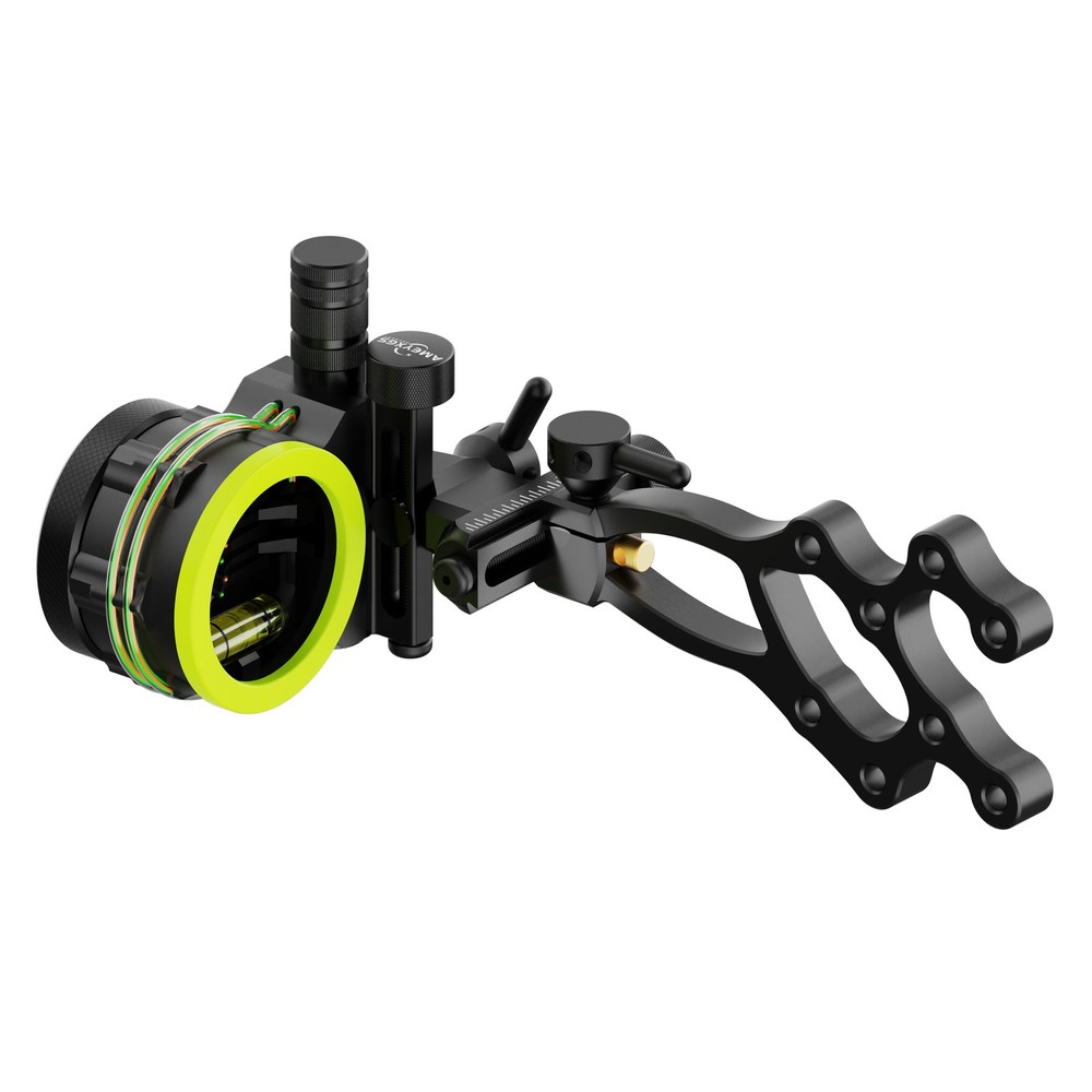 Archery Sight Compound Bow 5 Pin .019″ Adjustable 4X 6X 8X Lens Hunting Shooting