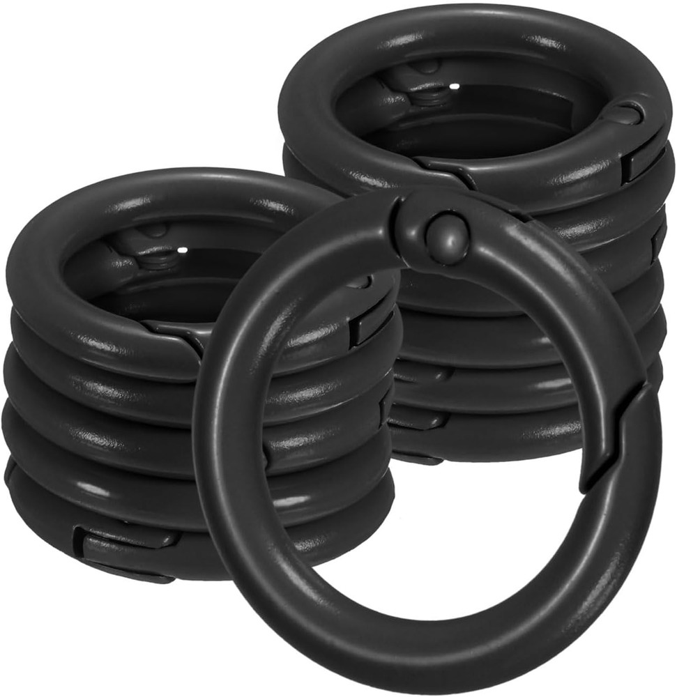 Metal Spring O Rings, Zinc Alloy Spring Keyring Buckle for Keychains/Bag/Purse/D