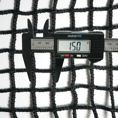 Aoneky Knotless Hay Net for Horses, Large Slow Feed Bag 1.5 inch, Black