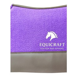 Purple Wool Felt Saddle Pad with Leather | Western Riding Pad | 30X30″ & 32X32″