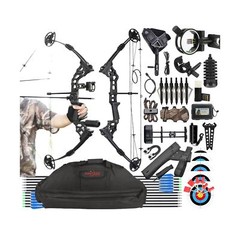 Compound Bow Kit,Hunting&Target,Limb Made in USA,Draw Weight 20-70lbs Adjusta…