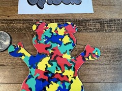 Grizzly Griptape Puzzle Bear Sticker Torey Pudwill Skateboarding Supreme