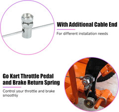 84 Inch Go Kart Throttle Cable Kit Replacement for Coleman KT196 Parts Predator