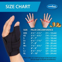 Comfort Cool Thumb CMC Restriction Splint, Right, Large, Lightweight Brace