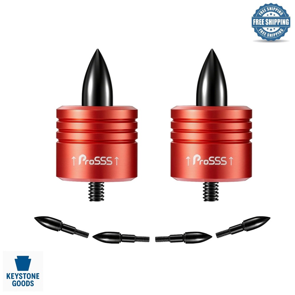High-Visibility Crossbow Decocking Head Set – 2 Pack with Steel Tips, Univers…
