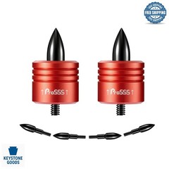 High-Visibility Crossbow Decocking Head Set – 2 Pack with Steel Tips, Univers…