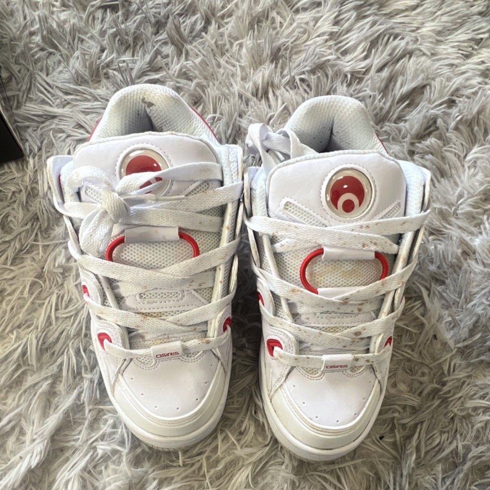 Osiris D3 OG Men’s Skateboarding Shoes White Red Grey US Size 7