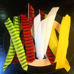 Archery Turkey Feathers 7-9in Cut Barred Fletches Making Traditional Flu Arrows