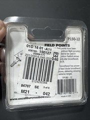 NIB 🏹 Excalibur Field Points 11/32 Diameter 150 Grain 12 Pack Black Free SH