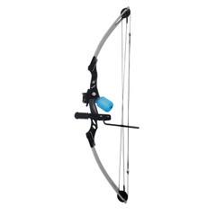 SAS Siege 55 lb 29″ Compound Bowfishing Bow Package – Silver/Black or Black