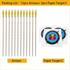Ameyxgs Camo Carbon Arrow 30 Inch Practice Hunting Arrow Spine 500 4 Inch