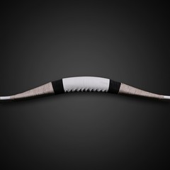 30-65lb Traditional Recurve Bow White Cowhide Mongolian Archery Horsebow Hunting