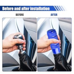 94mm/3.72″ Car Shifter Knob – Weighted Aluminum Alloy Car Gear Shift Stick Blue