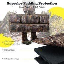 NEW VIEW Camouflage Compound Bow Case Water-Resistant Foam Padding Compartments