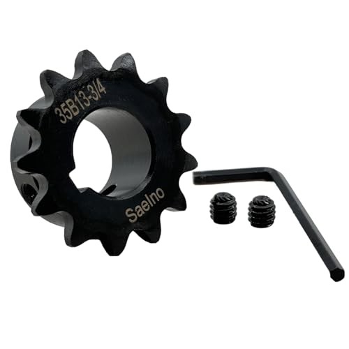 #35 Roller Chain Sprocket Type B 3/4 inch Bore 13 Tooth, Hardened Antirust