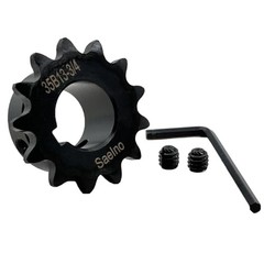 #35 Roller Chain Sprocket Type B 3/4 inch Bore 13 Tooth, Hardened Antirust