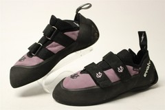 Evolv Elektra Womens Size 9.5 41 USA Made Purple Black Strap Rock Climbing Shoes