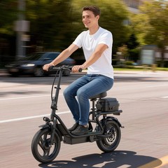 AOVOPRO Electric Scooter for Adults with Seat Range 50Miles, Foldable E-Scooter