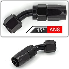 AN8 45 Degree Swivel Hose End Fitting Oil Adaptor 8AN-2PCS 45 Degree Fitting