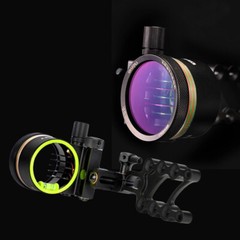 Compound Bow Sight 5 Pin 0.019″ Archery 4X 6X 8X Lens Micro Adjustable Hunting