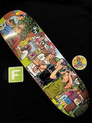 SIGNED Serial Party 2 GLOW IN DARK Sean Cliver Strangelove Skateboard Deck AUTO