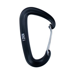 D Shape Clip Carabiner 12KN Aluminium Backpack Hook D Shape Hook Portable