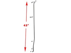 5/16″ Brake / Throttle Rod Total Length: 43″ Long Go Kart Drift Trike