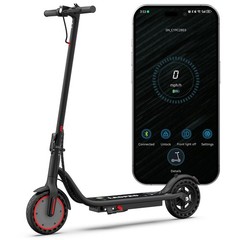 Ladped Electric Scooter 8.5″ Solid Tires 350W Folding Commuting E-Scooter Gifts