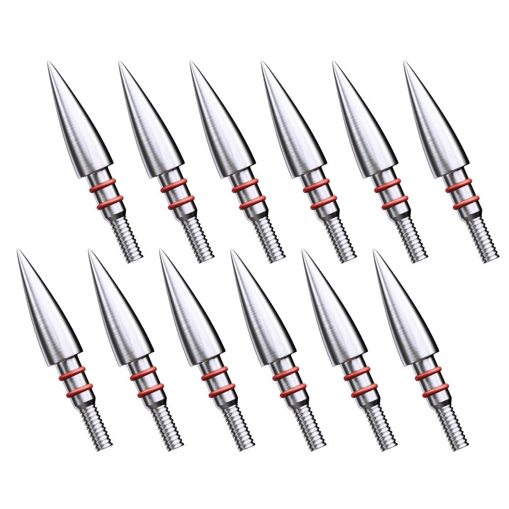 MOLFUZ 12pcs Archery Field Points 100/125/150/200/300 Grain, Stainless Steel …