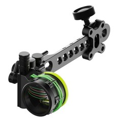 5 Pin Compound Bow Sight 0.019″ Adjustable 4X 6X 8X Lens Archery Hunting RH LH