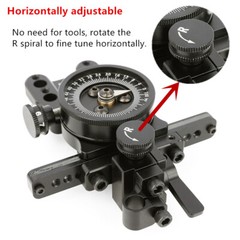 1 Pin Compound Bow Sight Pointer Adjustable Lens Adaptor 4x 6x 8x Scope Sight