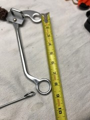 Western Mechanical Hackamore Bit with Braided Leather Noseband 8 » Shank