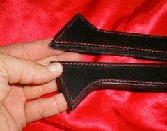 NEW SPLIT STROP Leather Paddle TAWSE – Gothic 2 or 3 TONGUE HORSE TRAINER
