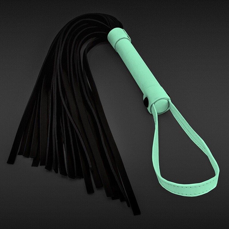 GLO Bondage Flogger Green Glow in the Dark High Quality, NSN Original
